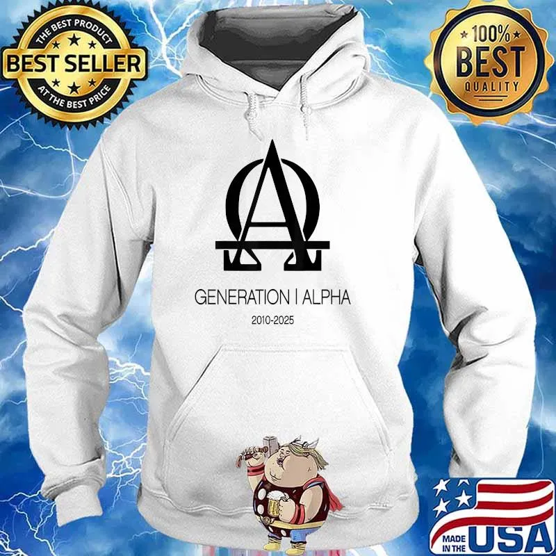 Generation Alpha 2010 2025 T-Shirt Hoodie