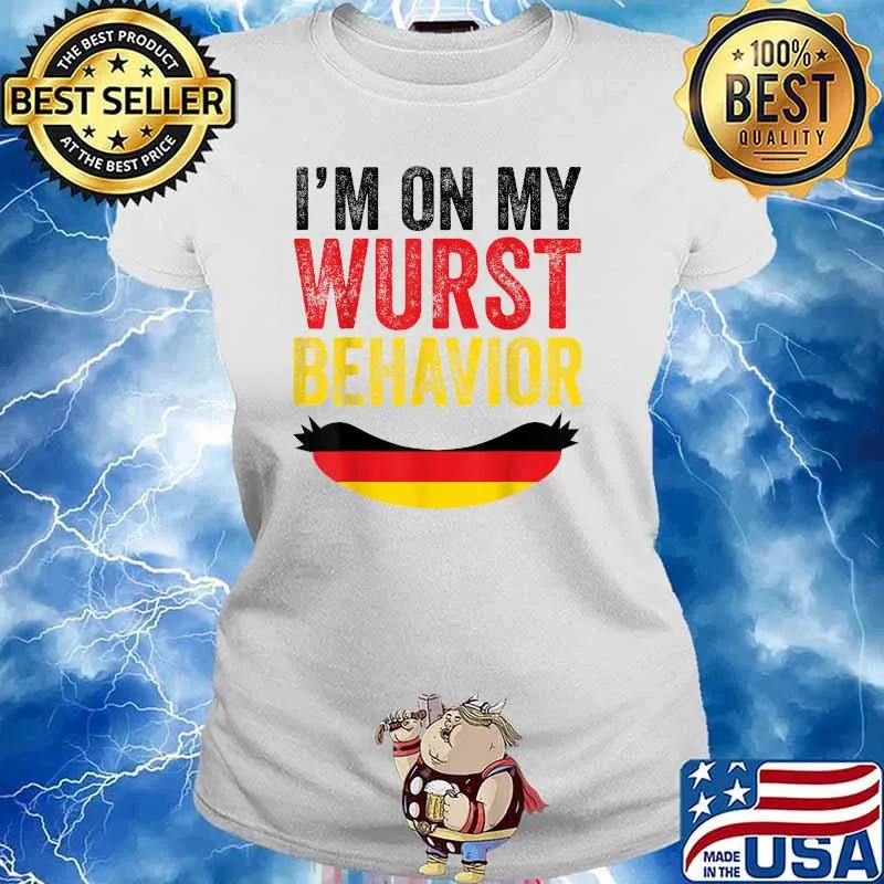 German Clothes American Oktoberfest Clothing Men Women Wurst T-Shirt Ladies tee
