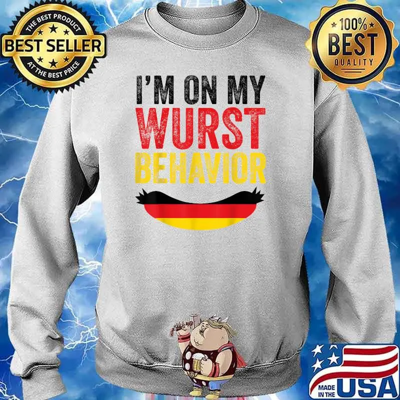 German Clothes American Oktoberfest Clothing Men Women Wurst T-Shirt Sweater
