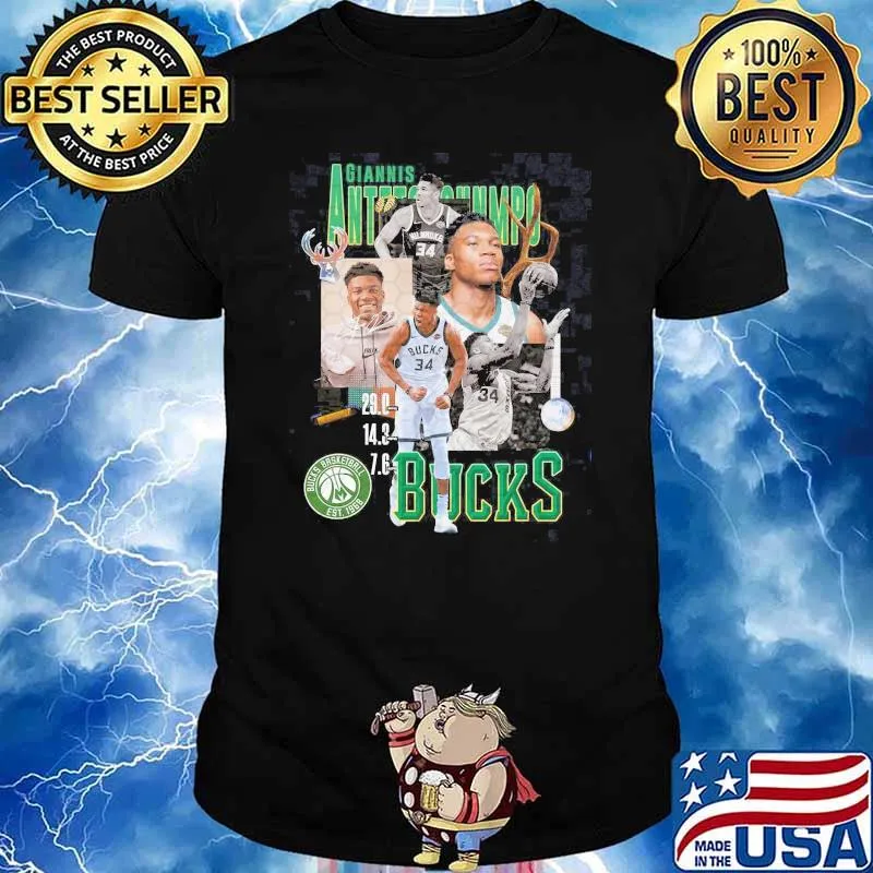 Giannis Antetiokounmpo Bucks Shirt