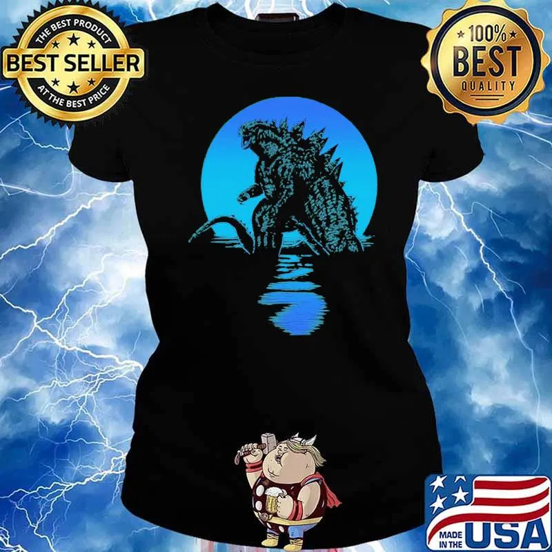 Godzilla Blue Moon Shirt Ladies tee
