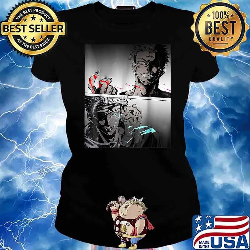 Gojos Satorus v.s Sukunas Jujutsus Kaisens T-Shirt Ladies tee
