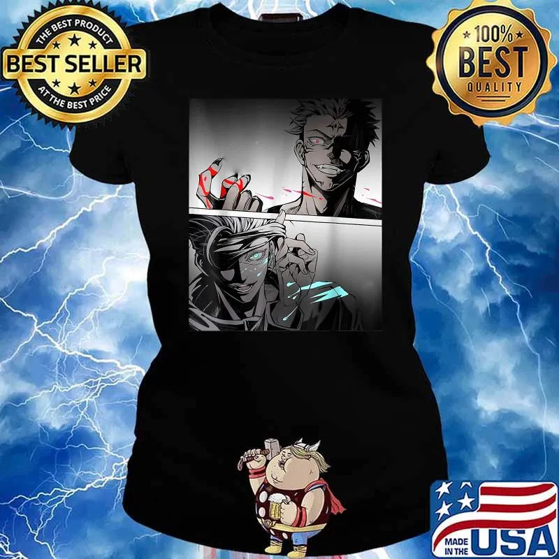 Gojos Satorus v.s Sukunas Jujutsus Kaisens T-Shirt Ladies tee