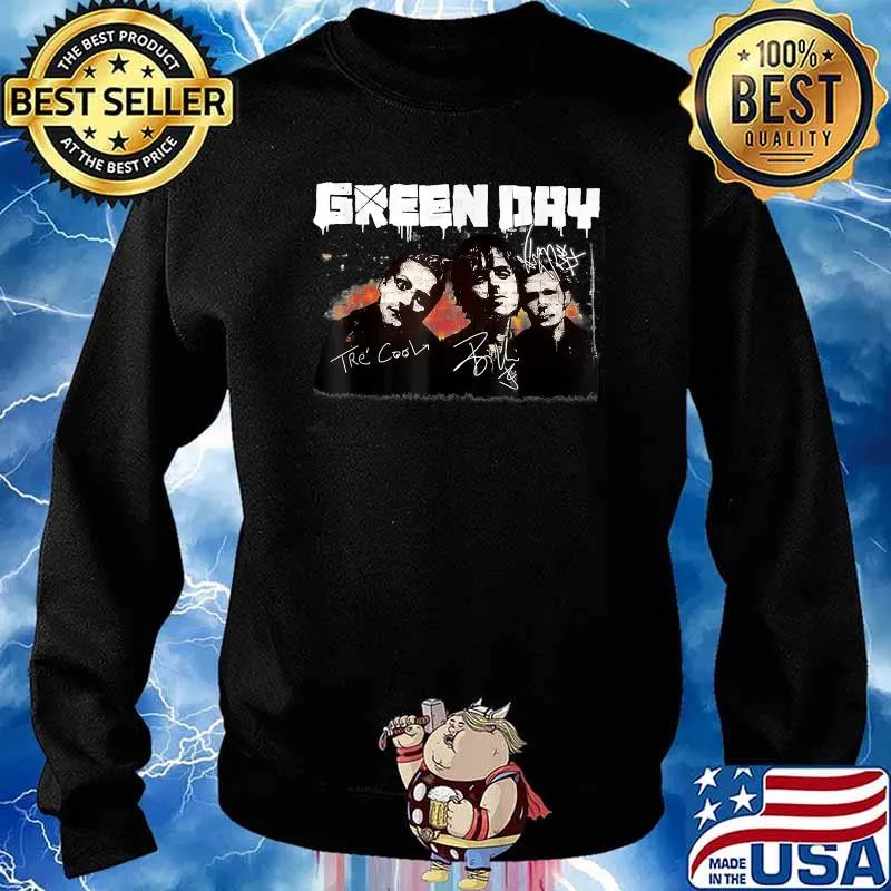 Greens Days Band Music Legend Signatures T-Shirt Sweater