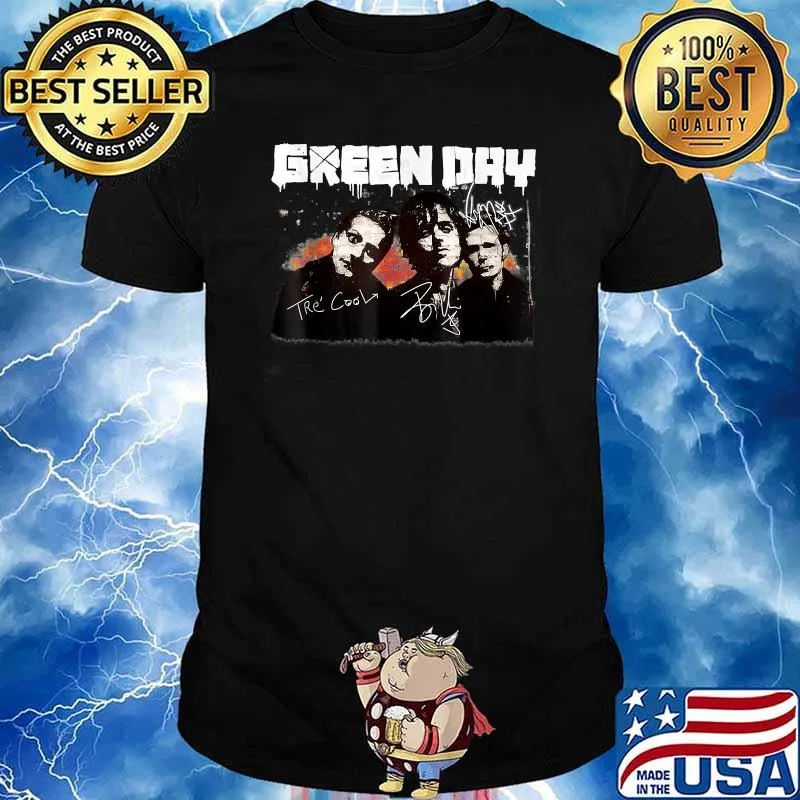 Greens Days Band Music Legend Signatures T-Shirt