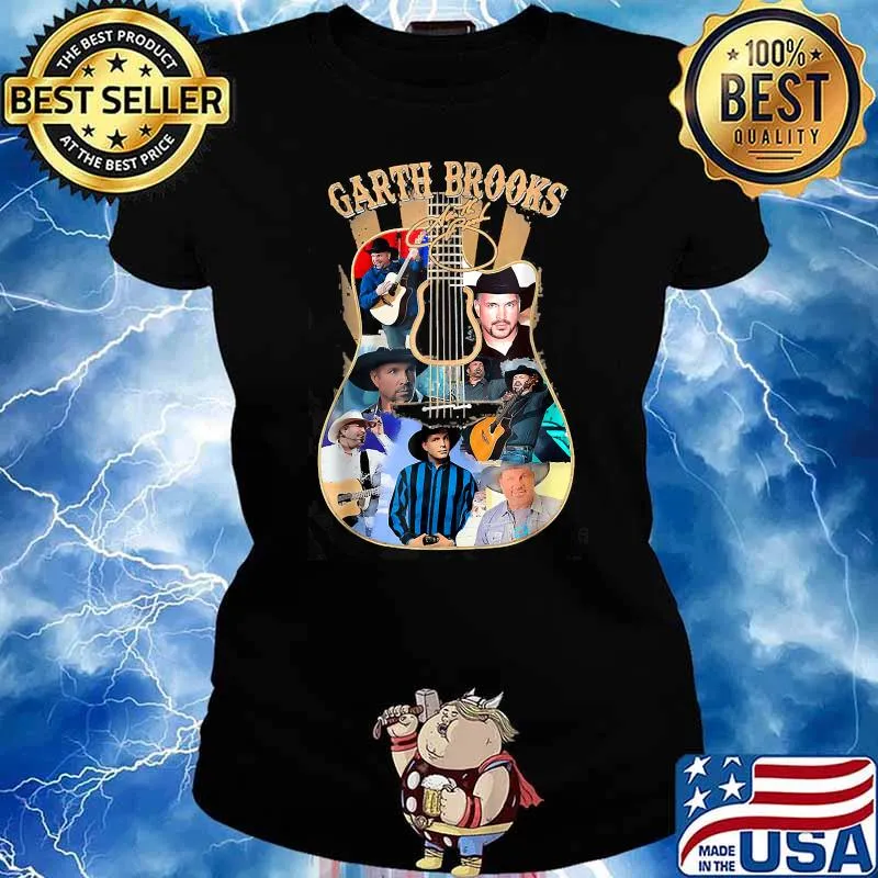 Guitar Garths Brooks Signature T-Shirt Ladies tee