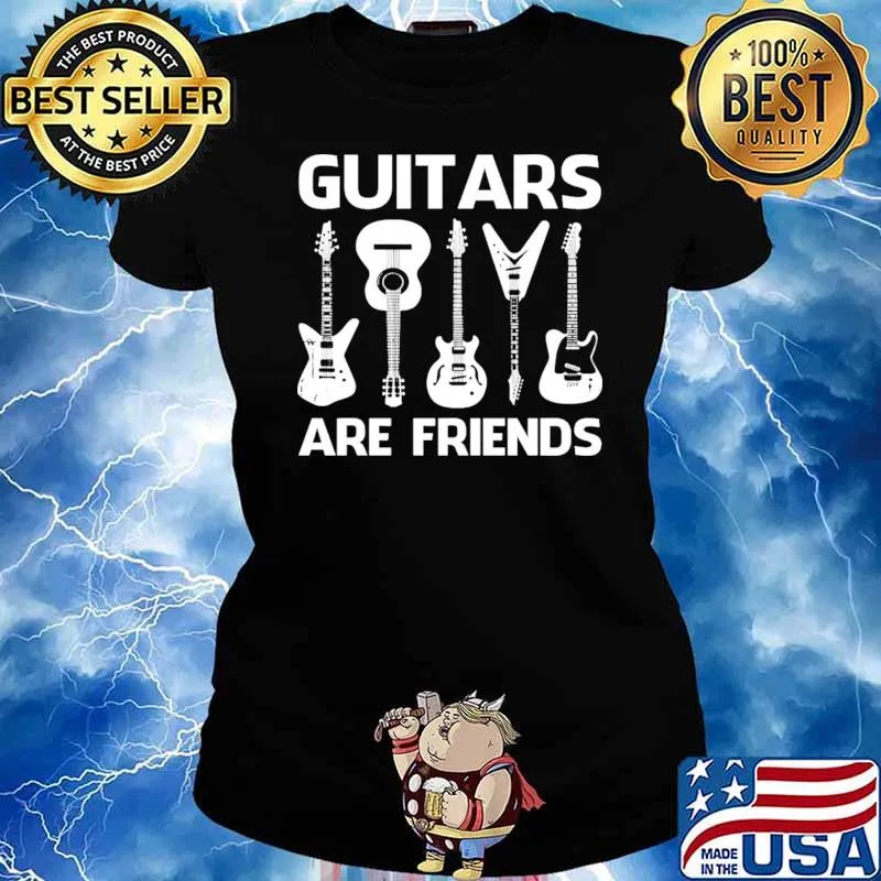 Guitars are friends Ladies tee