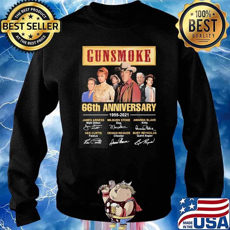 Gunsmoke 66th anniversary 1955 2021 signatures s Sweater