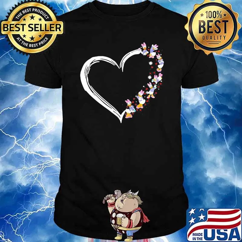 Heart love daisy duck disney shirt