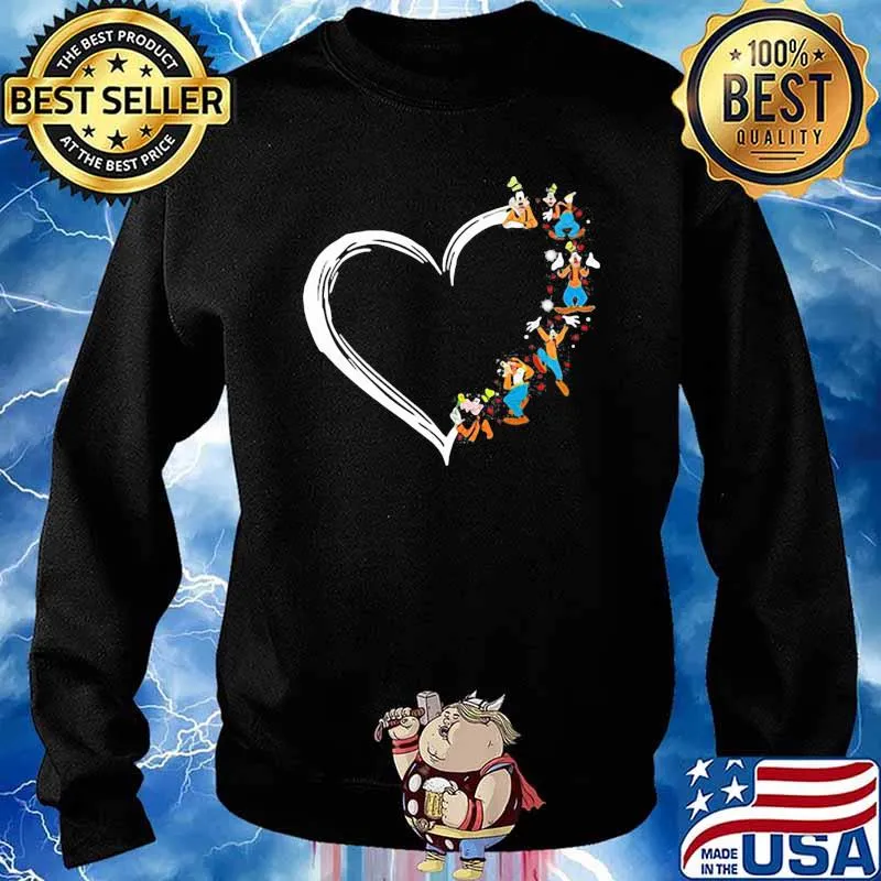 Heart love Goofy disney s Sweater