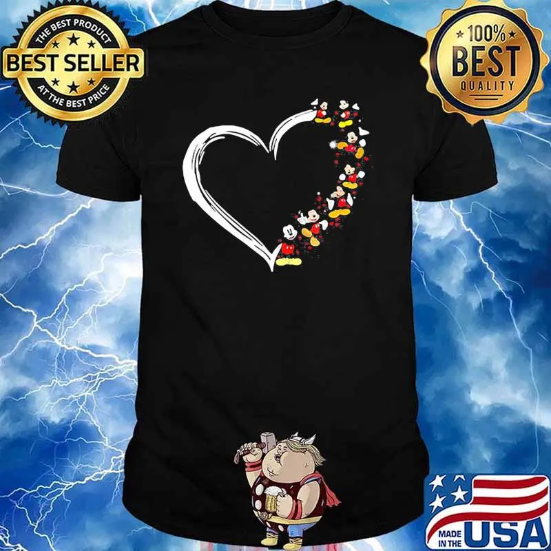 Heart love mickey mouse disney shirt