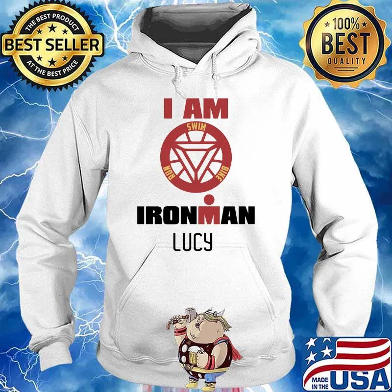 I am swim run and bike ironman lucy s Hoodie