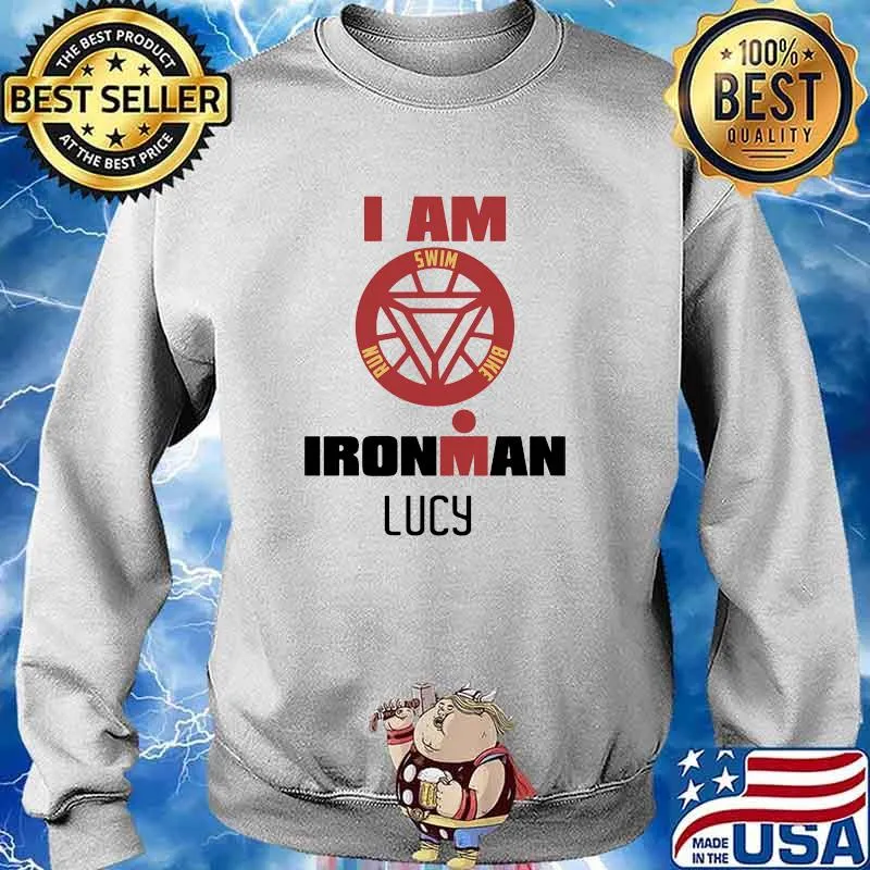 I am swim run and bike ironman lucy s Sweater