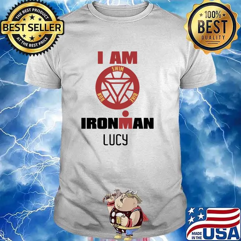 I am swim run and bike ironman lucy shirt