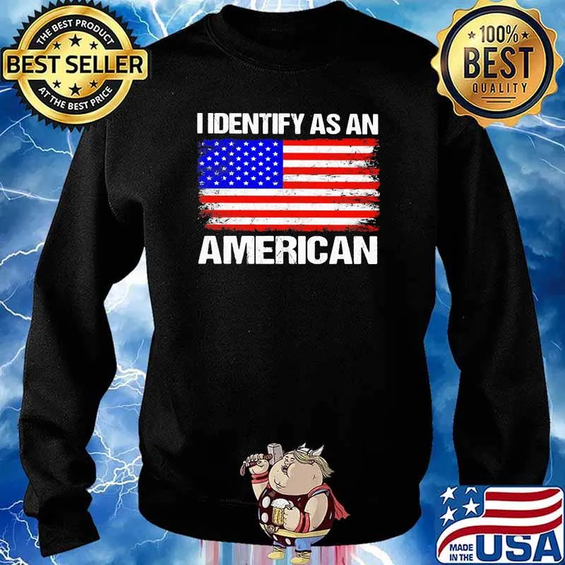 I identify as an american usa flag s Sweater