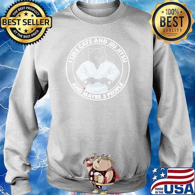 I like cats and jiu jitsu and maybe 3 people Sweater