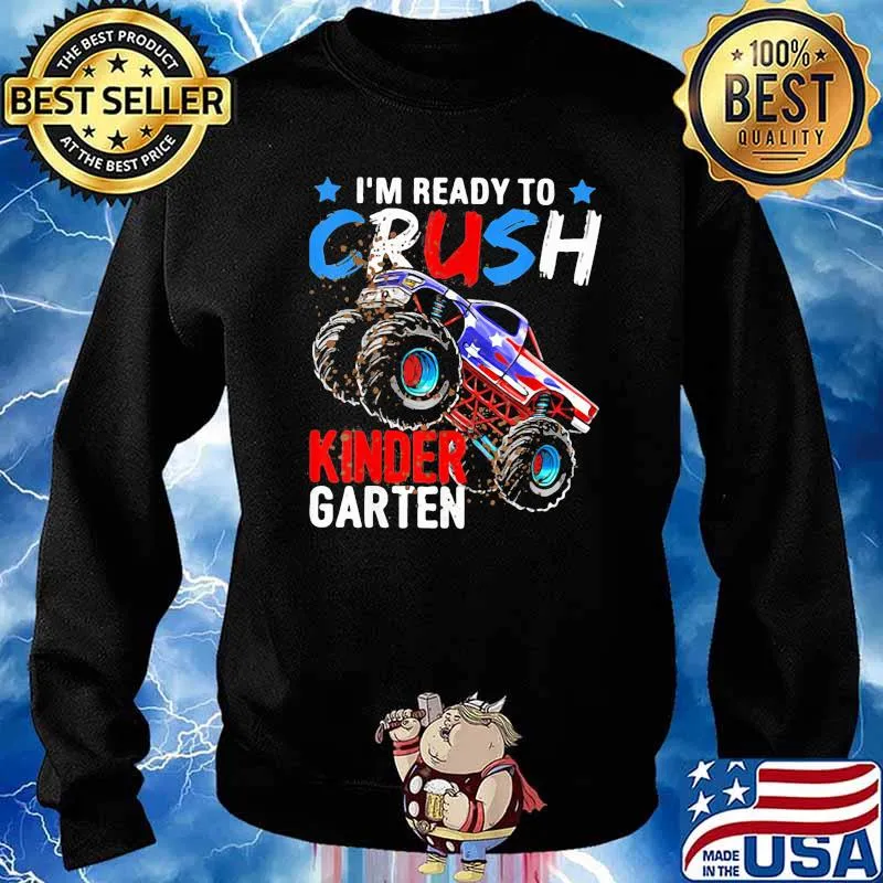 I'm Ready To Crush Kindergarten american flag s Sweater