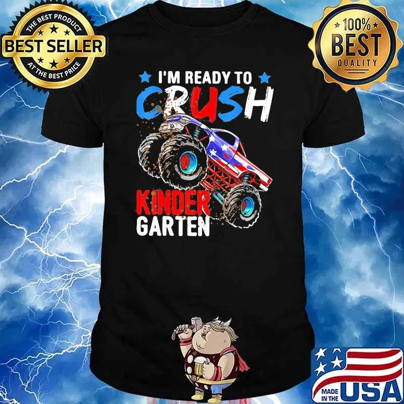 I'm Ready To Crush Kindergarten american flag shirt