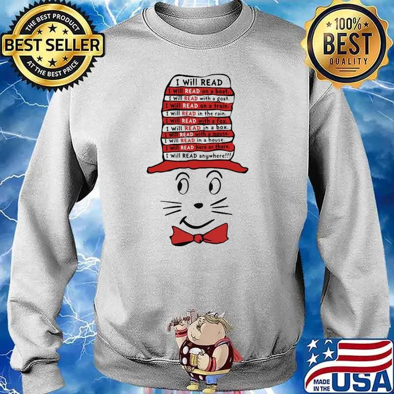 I will read i will read on a boat goat on a train with a fox dr seuss s Sweater