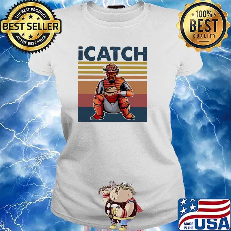 iCatch Baseball Vintage Shirt Ladies tee