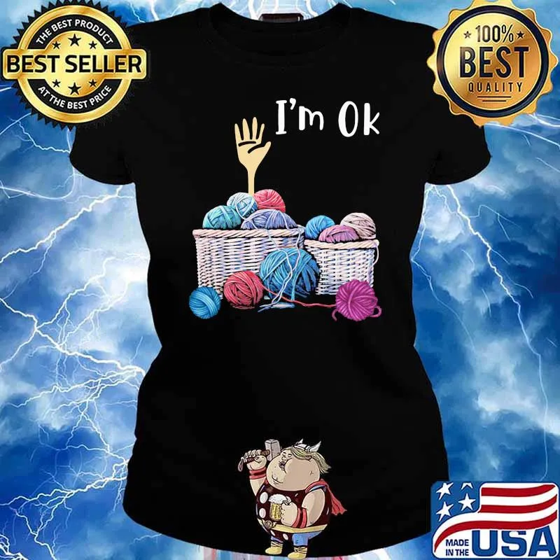 Im ok knitting Ladies tee