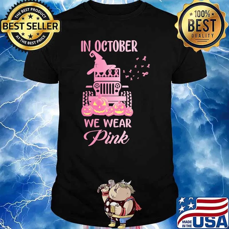 In October We Wear Pink Pumkin Shirt