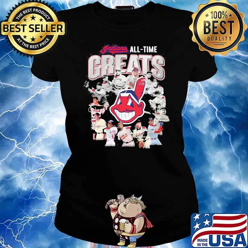 Indians All Time Greats Team Chief Wahoo s Ladies tee