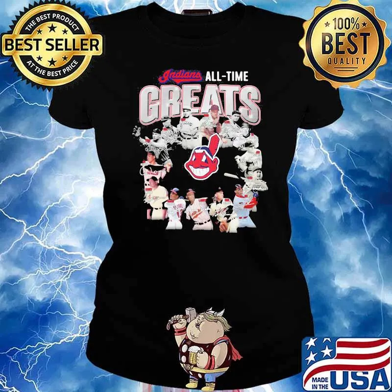 Indians All Time Greats Team s Ladies tee