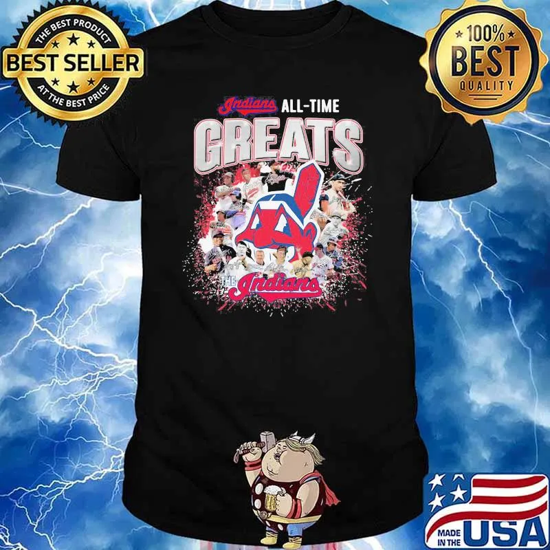 Indians all time greats the indians signatures shirt