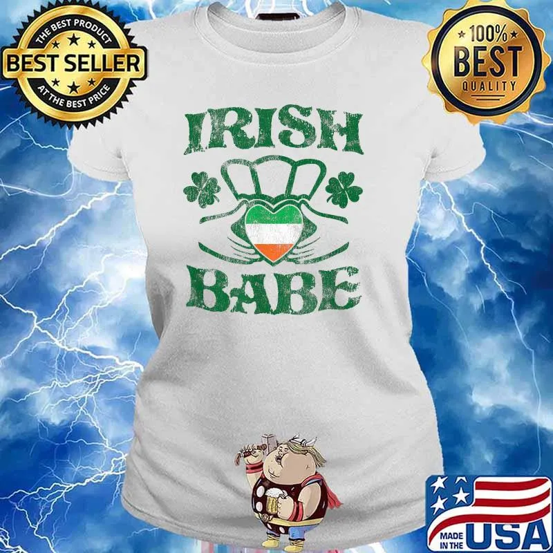 Irish Babe Claddagh Ring St. Patricks Day T-Shirt Ladies tee