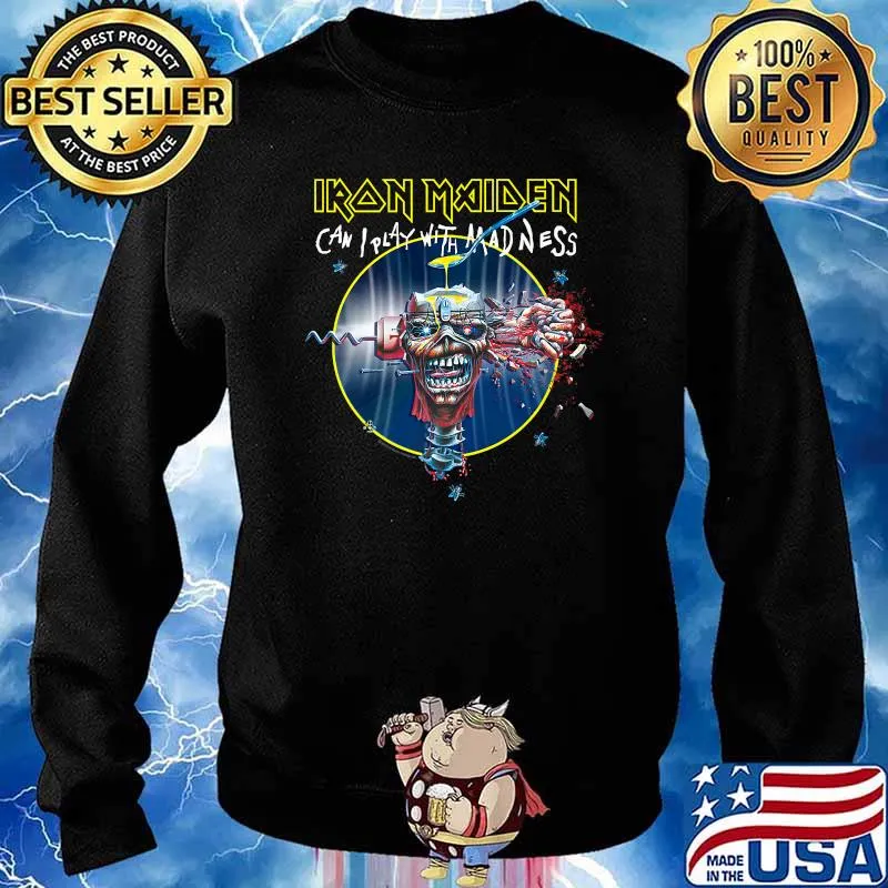 Iron Maiden Can I Play With Madness Premium T-Shirt Sweater