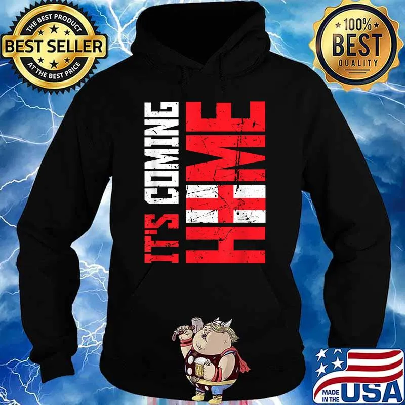 It's Coming Home Flag Three Lions England Football T-Shirt Hoodie