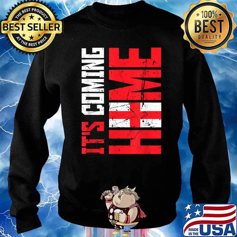 It's Coming Home Flag Three Lions England Football T-Shirt Sweater