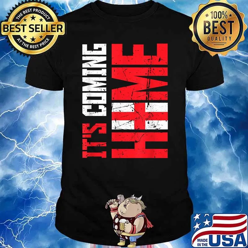 It's Coming Home Flag Three Lions England Football T-Shirt