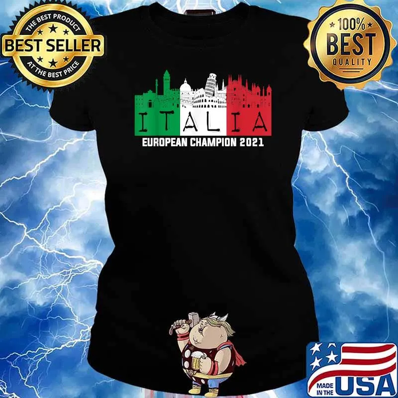 Italian European Champion 2021 Football Italy Shirt Ladies tee