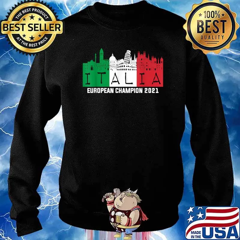 Italian European Champion 2021 Football Italy Shirt Sweater