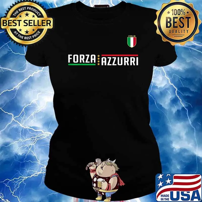 Italy Jersey Soccer National Football Forza Azzurri 2021 Shirt Ladies tee