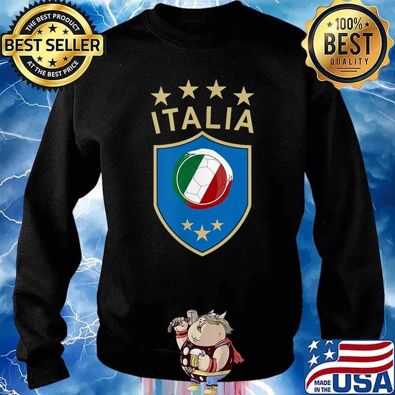 Italy Soccer - Italian Italia Flag Football Player T-Shirt Sweater