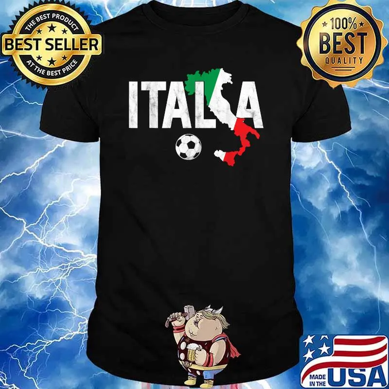 Italy Soccer Shirt Italian Italia Forza Azzurri Soccer Fan Shirt