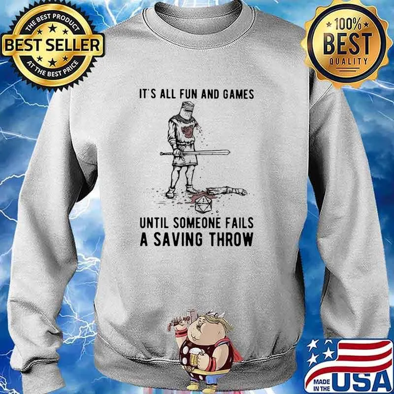 Its all fun and games until someone fails a saving throw s Sweater