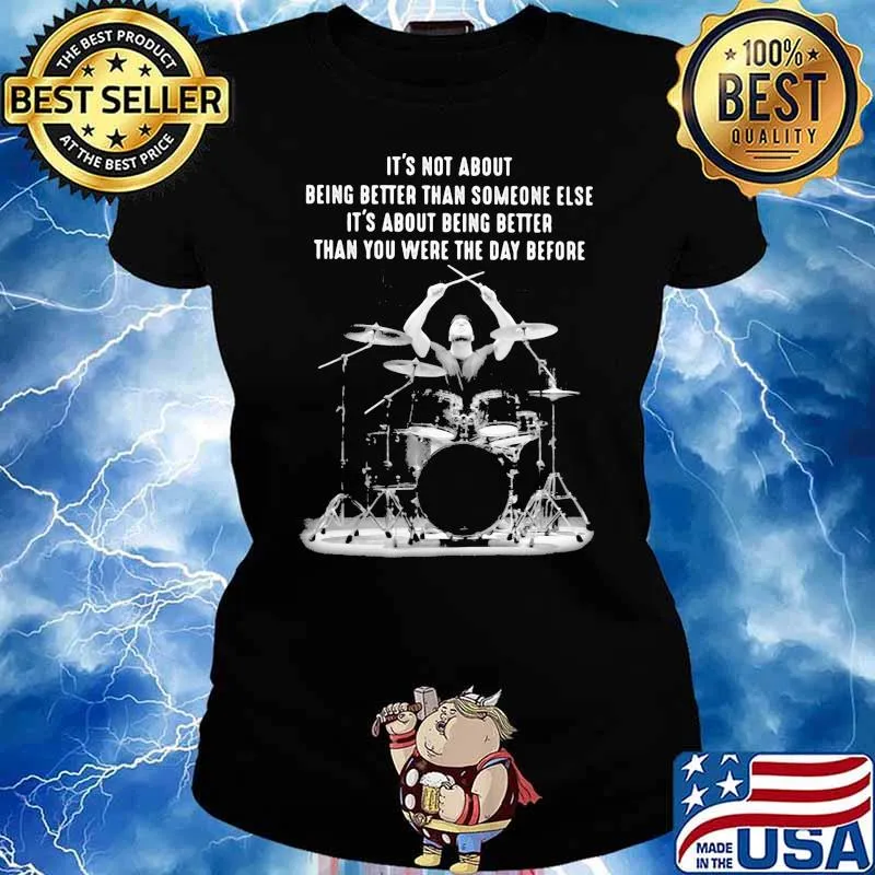 Its not about being better than someone else its about being better than you were the day before s Ladies tee