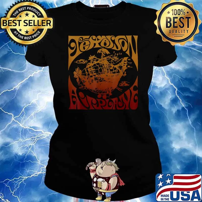 Jeffersons Men Airplanes T-Shirt Ladies tee