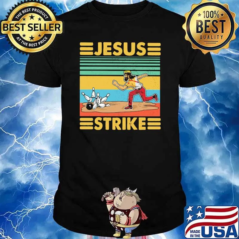 Jesus Strike Jesus Bowling Vintage Shirt