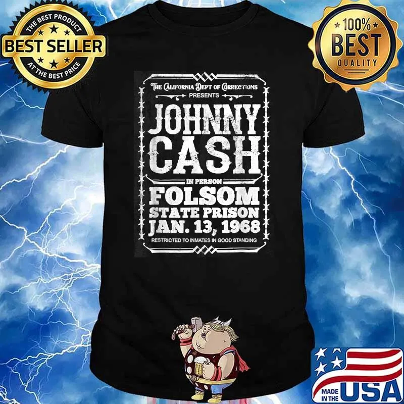 Johnny Cash Folsom State Prison Memphis T-Shirt