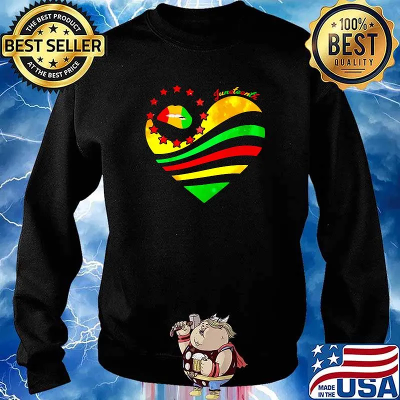Juneteenth heart love s Sweater