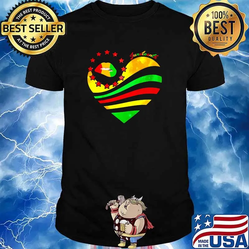 Juneteenth heart love shirt