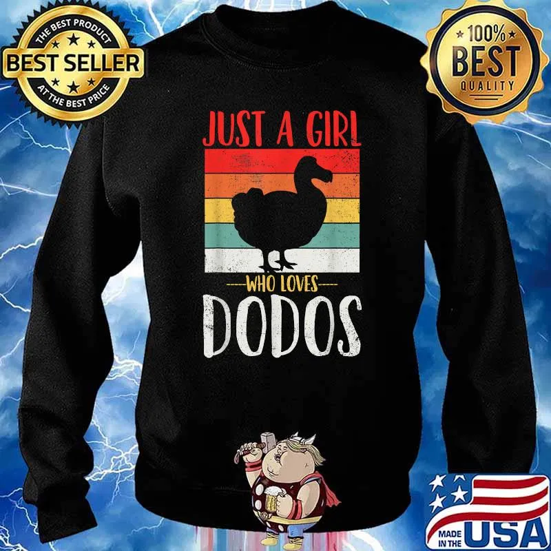 Just a Girl Who Loves Dodos Bird Vintage T-Shirt Sweater