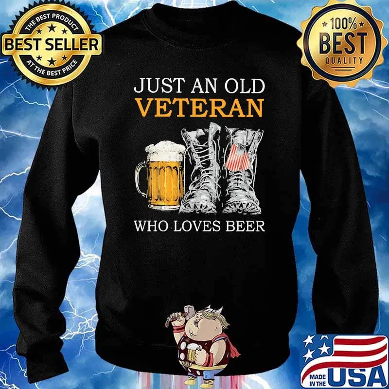 Just an old veteran who loves beer Sweater