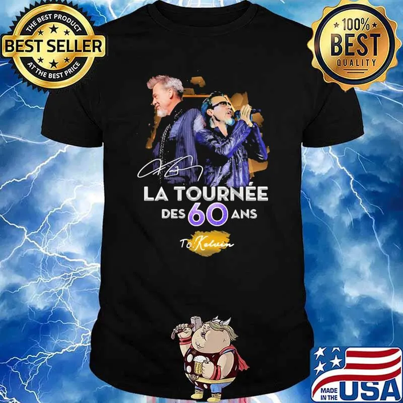 La Tournee des 60 ans Kelvin signature shirt