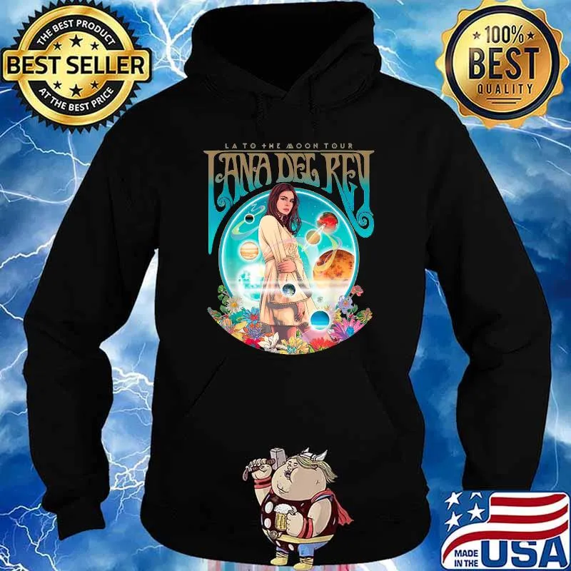 Lato The Moon Tour Lana Del Reys Flower T-Shirt Hoodie